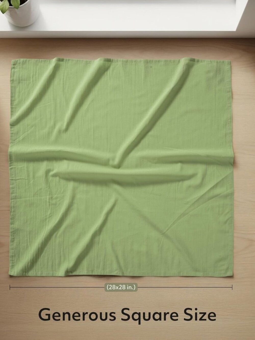 Sage Green Flour Sack Towels [12 Pack-28 x 28 In]100% Cotton - Picture 2 of 7